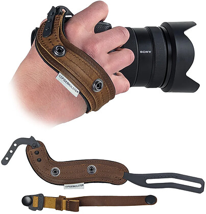 Pasek na rękę (skórzany) SPIDER CAMERA HOLSTER SpiderPro Hand Strap v2 (KODIAK/BROWN)