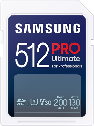 Karta Pamięci Samsung SDXC 512GB PRO Ultimate 2023 (200/130MB/s) (MB-SY512S/WW)