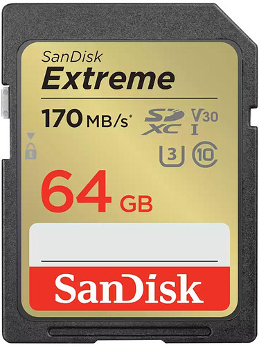 Karta pamięci SanDisk SDXC Extreme 64GB (170MB/s) V30 UHS-I U3/SDSDXV2-064G-GNCIN