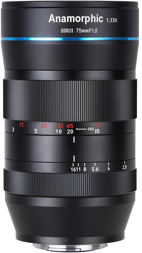 Obiektyw Sirui 75mm f/1.8 1,33X Anamorphic (Nikon Z) - PROMOCJA