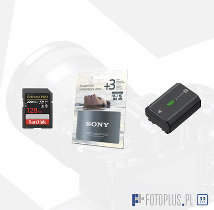 PAKIET SZYBKI START SONY (kompatybilny z modelami SONY: A7III, A7IV, A7C, A7CII, A7SIII, A7RIII, A7RIV, FX30, A6700, ZV-E1, A1, A9I A9II)