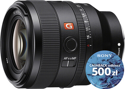 Obiektyw Sony FE GM 50mm F1.4 (SEL50F14GM) + Dobierz dodatkowe 3 lata gwarancji za 1zł! - raty 0%!