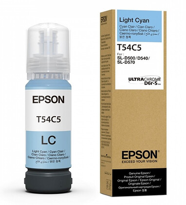 Tusz Epson T54C5 LIGHT CYAN do SureLab SL-D500