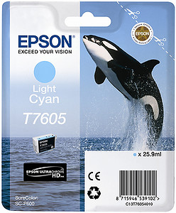 Tusz Epson T7605 Light Cyan (SC-P600)