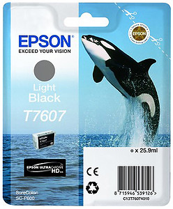 Tusz Epson T7607 Light Black (SC-P600)