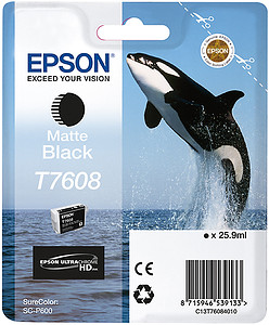 Tusz Epson T7608 Matte Black (SC-P600)