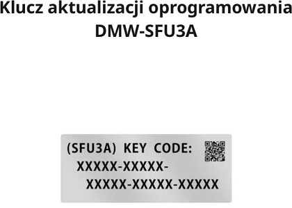 Panasonic DMW-SFU3A klucz aktualizacji oprogramowani (włącza nagrywanie ARRI LogC3 w aparatach DC-GH6 oraz DC-GH7)