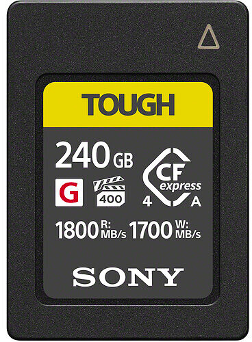 Karta pamięci Sony CFexpress 240GB Type A (800MB/s) CEAG240T