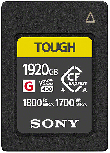 Karta pamięci Sony CFexpress 1920GB Type A (800MB/s) CEAG1920T.SYM