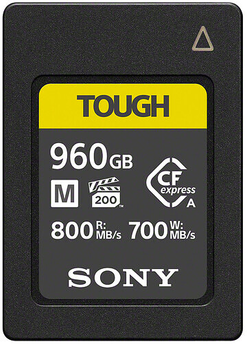 Karta pamięci Sony CFexpress 960GB Type A (800MB/s) CEAG960T.SYM