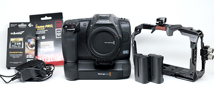 Kamera Blackmagic Desing Cinema Camera 6K PRO - sn:78113947 + 2x512gb CFast + Grip