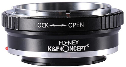 Adapter K&F Canon FD - Sony E