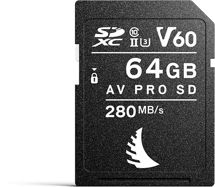 Karta pamięci Angelbird SDXC 64GB AV Pro (280MB/s) V60 UHS-II U3 - WYPRZEDAŻ