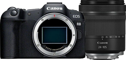 Bezlusterkowiec Canon EOS R8 +  RF 24-105/4-7.1 IS STM + Canon LP-E17