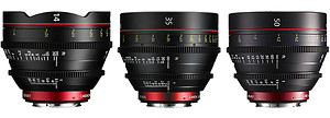 Zestaw obiektywów Canon Cine Prime EF CN-E 14/35/50mm