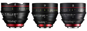 Zestaw obiektywów Canon Cine Prime EF CN-E 14/35/85mm