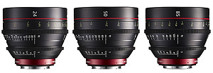 Zestaw obiektywów Canon Cine Prime EF CN-E 24/50/85mm