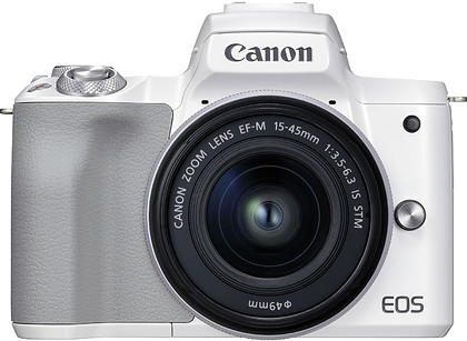 Bezlusterkowiec Canon EOS M50 Mark II + EF-M 15-45mm f/3.5-6.3 IS STM (biały)
