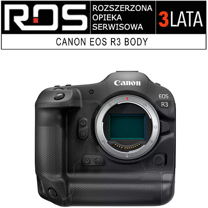 Rozszerzona Opieka Serwisowa Canon dla aparatu EOS R3 na 3 lata