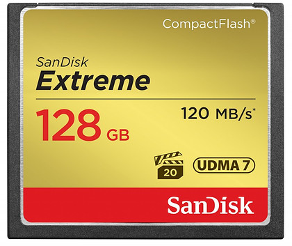 Karta pamięci SanDisk CompactFlash Extreme 128GB (120MB/s)