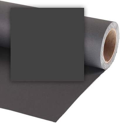 Colorama tło fotograficzne kartonowe 2,72m x 25m czarny  (BLACK CO268) - zapytaj o koszty dostawy
