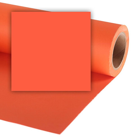 Colorama tło fotograficzne kartonowe 2,72m x 11m pomarańczowe (MANDARIN CO195)