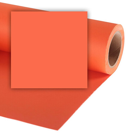 Colorama tło fotograficzne kartonowe 2,72m x 11m pomarańczowy (PUMPKIN CO147)