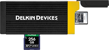 Czytnik kart Delkin CFexpress Type A + SD UHS-II
