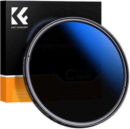 Filtr szary regulowany K&F Concept Nano-C HMC Fader ND2-400
