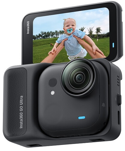 Kamera Insta360 GO Ultra Standard Bundle (Midnight Black) - kamera sportowa 53g