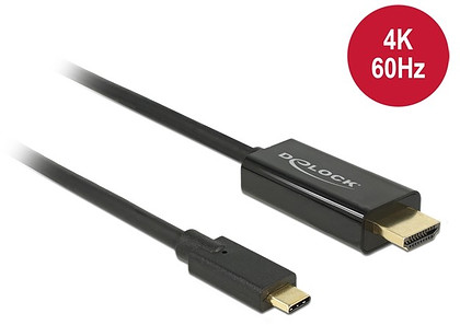 Kabel Delock USB-C > HDMI (tryb alternatywny DP) 4K 60Hz czarny 2m