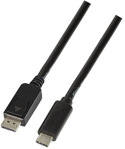 Kabel Logilink USB-C > DisplayPort (1.2) 4K 60Hz czarny 1,8m
