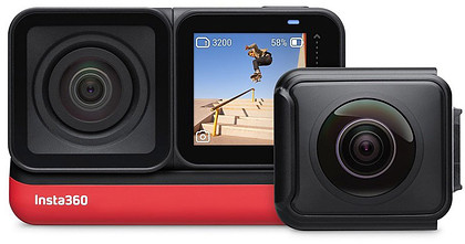 Kamera sportowa Insta360 One R Twin Edition - 5,7K z dwoma obiektywami, wodoodporna