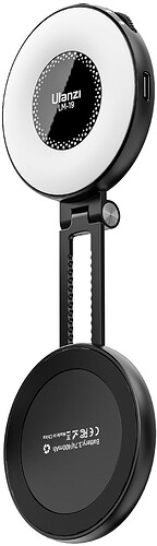 Lampa LED Ulanzi LM19 Magsafe - WB (2500 K - 8500 K) - Czarna