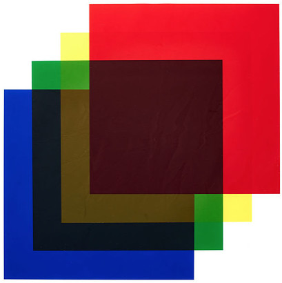 Komplet folii konwersyjnych Lee 24x24cm (red106/green139/yellow101/blue120)