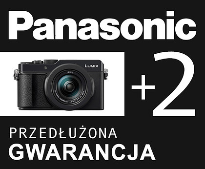 Gwarancja Panasonic + 2 lata (dla aparatów kompaktowych)