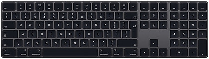 Klawiatura Apple Magic Keyboard z Polem Numerycznym Space Grey (MRMH2Z/A)