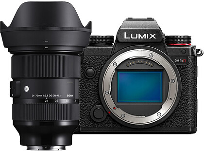 Bezlusterkowiec Panasonic Lumix S5D + Sigma 24-70mm f/2.8 DG DN ART (L-mount) - Black Friday 2024