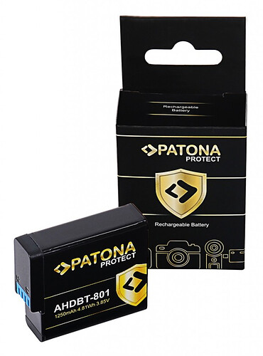 Akumulator Patona zamiennik GoPro AHDBT-801(HERO 8/7/6/5) PROTECT