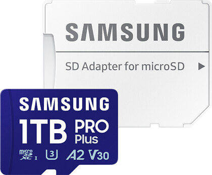 Karta Pamięci Samsung microSDXC 1TB PRO Plus 2023 (180/130MB/s) + Adapter (MB-MD1T0SA/EU)