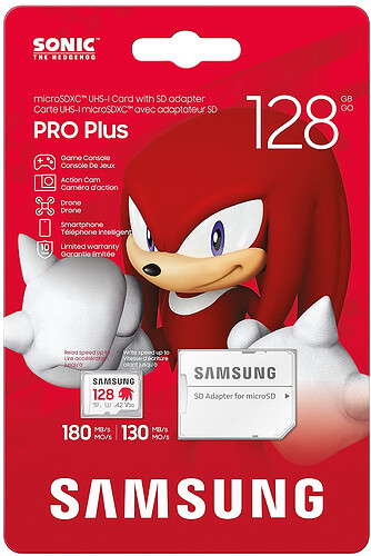 Karta Pamięci Samsung microSDXC 128GB PRO Plus Sonic (180/130MB/s) + Adapter (MB-MD128SA/LC1)