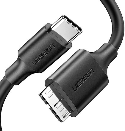 UGREEN Kabel Micro-B USB 3.0 - USB-C UGREEN US312 1m czarny (20103)