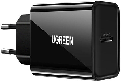 Ładowarka sieciowa UGREEN CD137 USB-C, 20W, PD3.0 czarna (10191)