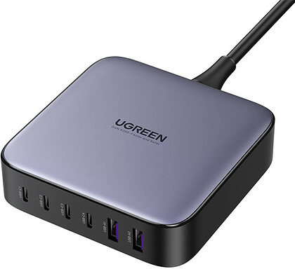 UGREEN Ładowarka sieciowa CD271 2xUSB-A 4xUSB-C GaN 200W czarny (40914B)