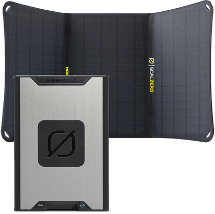 Goal Zero powerbank Sherpa 100 AC V2 z indukcją i 230V  + panel fotowoltaiczny NOMAD 20