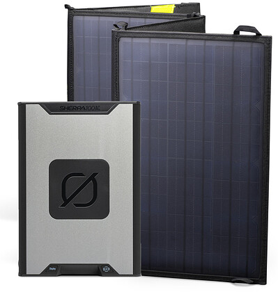 Goal Zero powerbank Sherpa 100 AC V2 z indukcją i 230V  + panel fotowoltaiczny NOMAD 50