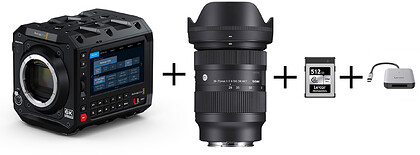 Kamera Blackmagic Design Pyxis 6K - L-Mount + Sigma 28-70/2.8 + Lexar CFExpress  512gb + czytnik CFExpress - oferta EXPO2025