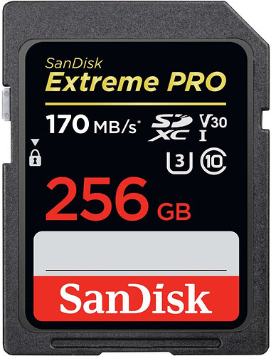 Karta pamięci SanDisk SDXC Extreme PRO 256GB (170MB/s) V30 UHS-I U3
