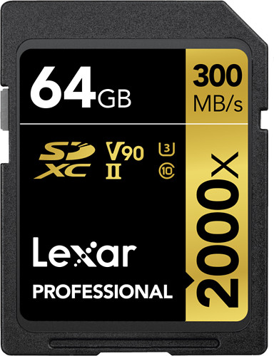 Karta pamięci Lexar SDXC 64GB 2000x (300MB/s)
