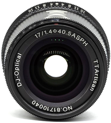 Obiektyw TTArtisan 17mm f/1,4 - mocowanie Fujifilm X